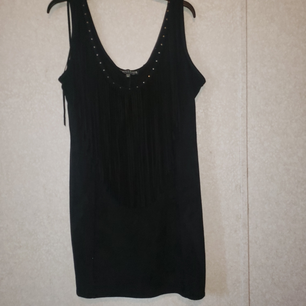 IDYLLWIND BLACK SUEDE WESTERN DRESS